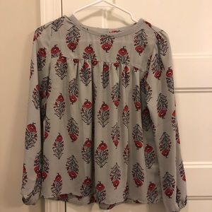 Flower pattern blouse